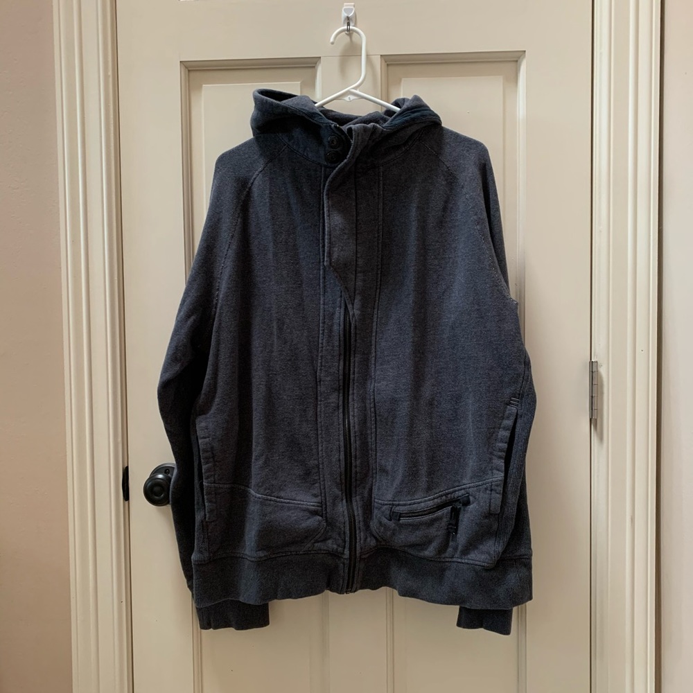 Dark Grey Lululemon Hooded Zip-up Sweatshirt